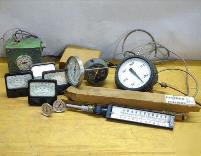New 13PC & vintage temperature gauge & thermometer lot 
