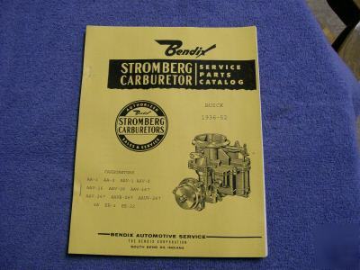 Buick stromberg carb service repair manual 1936-52