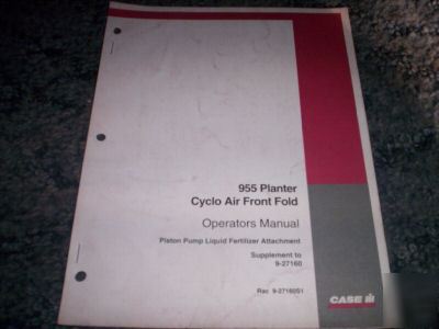 Case ih 955 planter front fold fert attachment manual 