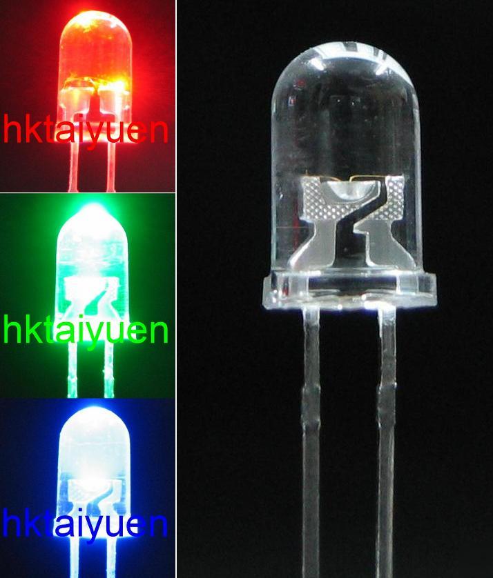  - 10X-3MM-rgb-flash-led-slow-color-change-free-resistors-image-No