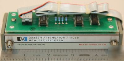 Hp 33322H-016H89(8496H) prog attenuator 0-18GHZ 0-110DB