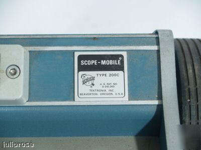 Tektronix 200C oscilloscope cart scopemobile nice 
