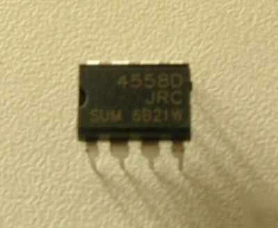 100 pcs JRC4558D dual op amp ic chips overdrive TS808