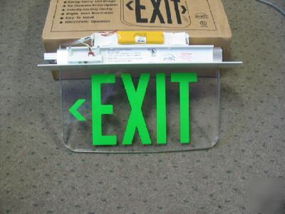 Hubbell prescolite left arrow led emergency exit sign