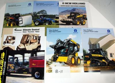 New (8) - new holland brochures - see list/pict.