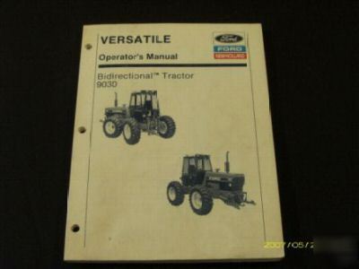 New holland versatile 9030 tractor operators manual