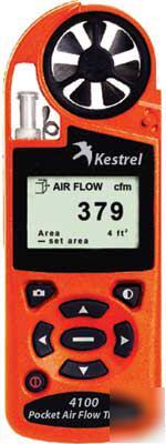 New kestrel 4100 hvac pocket air flow tracker monitor 