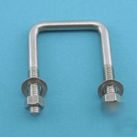 Square u-bolt 304 stainless steel 3/8