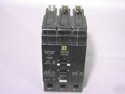 Square d EDB34080 circuit breaker 3P/480V/80A lnc