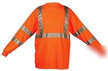 Ansi osha class 3 iii 2 ii safety shirt vest orange lrg