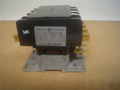 Ge contactor 4 pole 30 amp CR153B076HBB 208V & 24V coil