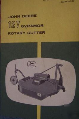 John deere 127 gyramor rotary mower operator manual
