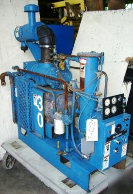 Quincy rotary screw air compressor, 30 hp, 1990 (20546)