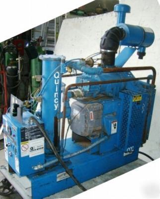Quincy rotary screw air compressor, 30 hp, 1990 (20546)