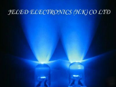 200XNEW 5MM super bright blue led lamp 10,000MCD f/ship
