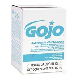 Gojo lather & klean body, hair shampoo-goj 9126-12