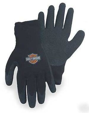Harley davidson rubber knit gloves safety HDG200 large