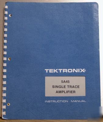 Tek tektronix 5A45 original service/operating manual