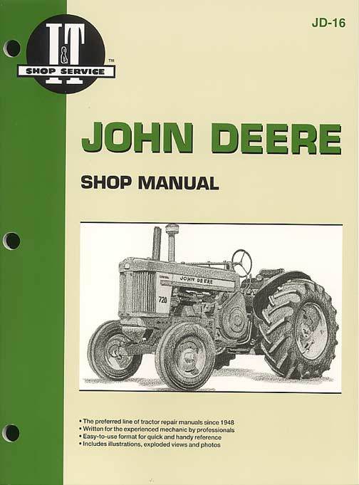 John deere 520 530 620 630 720 730 shop service manual