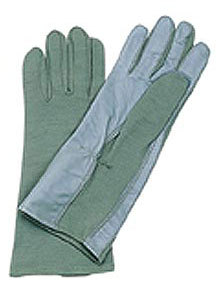 Military spec leather flight gloves olive drab size 8 m