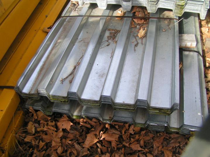 Corrugated galvanized steel siding decking 30