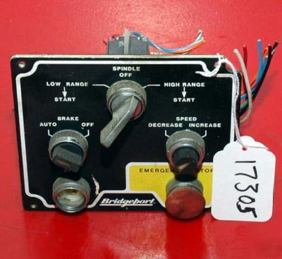 Bridgeport front panel for boss 5 and 6 controls