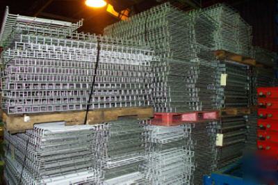 Wire decks for pallet rack or shelving