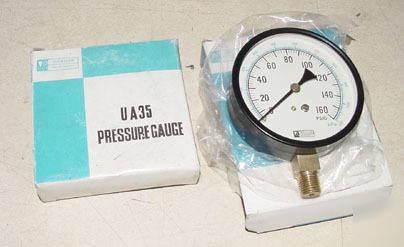 New 2PC weksler presssure gauge UA35 in box 160 psi