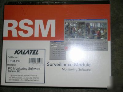 Ge kalatel rsm-pc rsm-1600 software remote monitoring