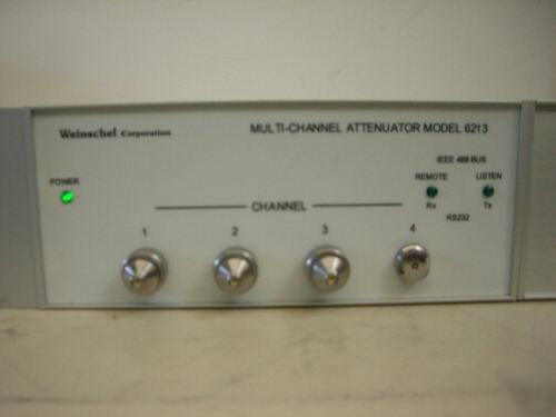 Weinschel aeroflex 6213 multi-channel attenuator system