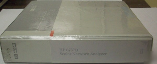Hp 8757D scalar network analyzer service manual $5 ship