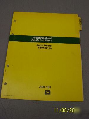 John deere manual attachment bundle identifier combines