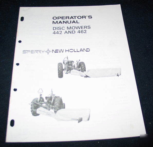 New holland disc mowers 442 462