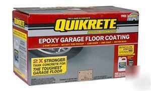 Quikrete epoxy floor coating kit-dark base semi-gloss 