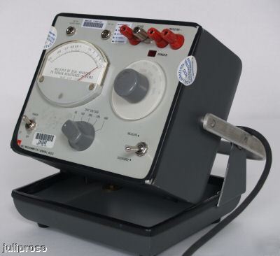 General radio 1863 megohmmeter high resistance meter