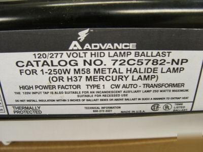 Day-brite metal halide hid commercial light fixture