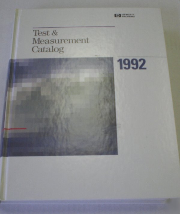 Hp hewlett packard 1992 test and measurement catalog