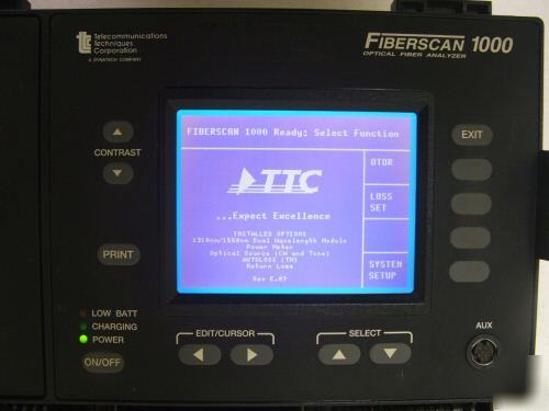 Ttc fiberscan 1000 fiber analyzer otdr 1310NM 1550NM