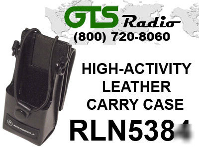 Motorola RLN5384 leather carry case belt loop for CP150