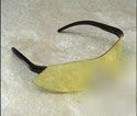 12 safety glasses strikers black amber wraparound lot
