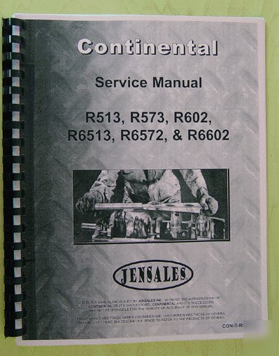 Continental engine R513 service manual (con-s-R513+)