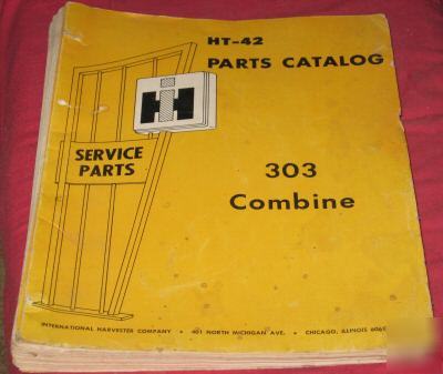 International 303 combine parts catalog rev 4