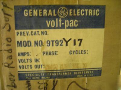 New general electric volt- pac transformer
