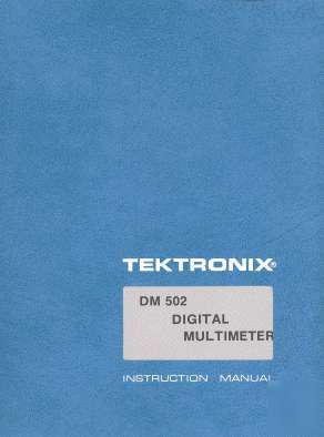 Tek DM502 service/op manual 2 res +A3 +A4 +many extras 