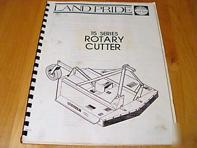 Land pride RC1548 RC1560 RC1572 mower op parts manual