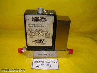Unit ufc-2550 mass flow controller flow 300 sccm gas H2