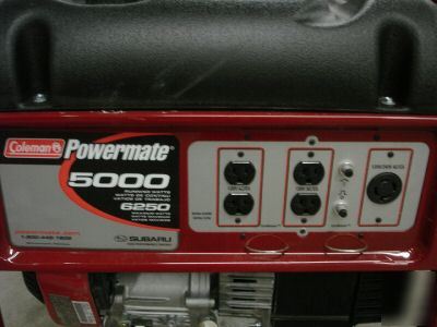 Coleman powermate 5000 6250 watt 10 hp generator