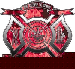 Firefighter decal reflective 12