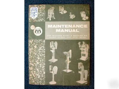 Milford general main/parts manual models 250, 255 & 256