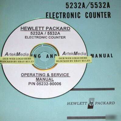 Hp 5232A 5532A operating & service manual